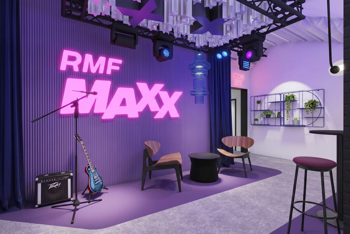 Hall i Studio RMF MAXX w Krakowie — widok wnętrza